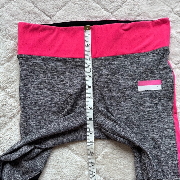 Victoria's Secret PINK | Neon Pink & Gray Ultimate Yoga Leggings | Size Medium - Picture 13 of 13